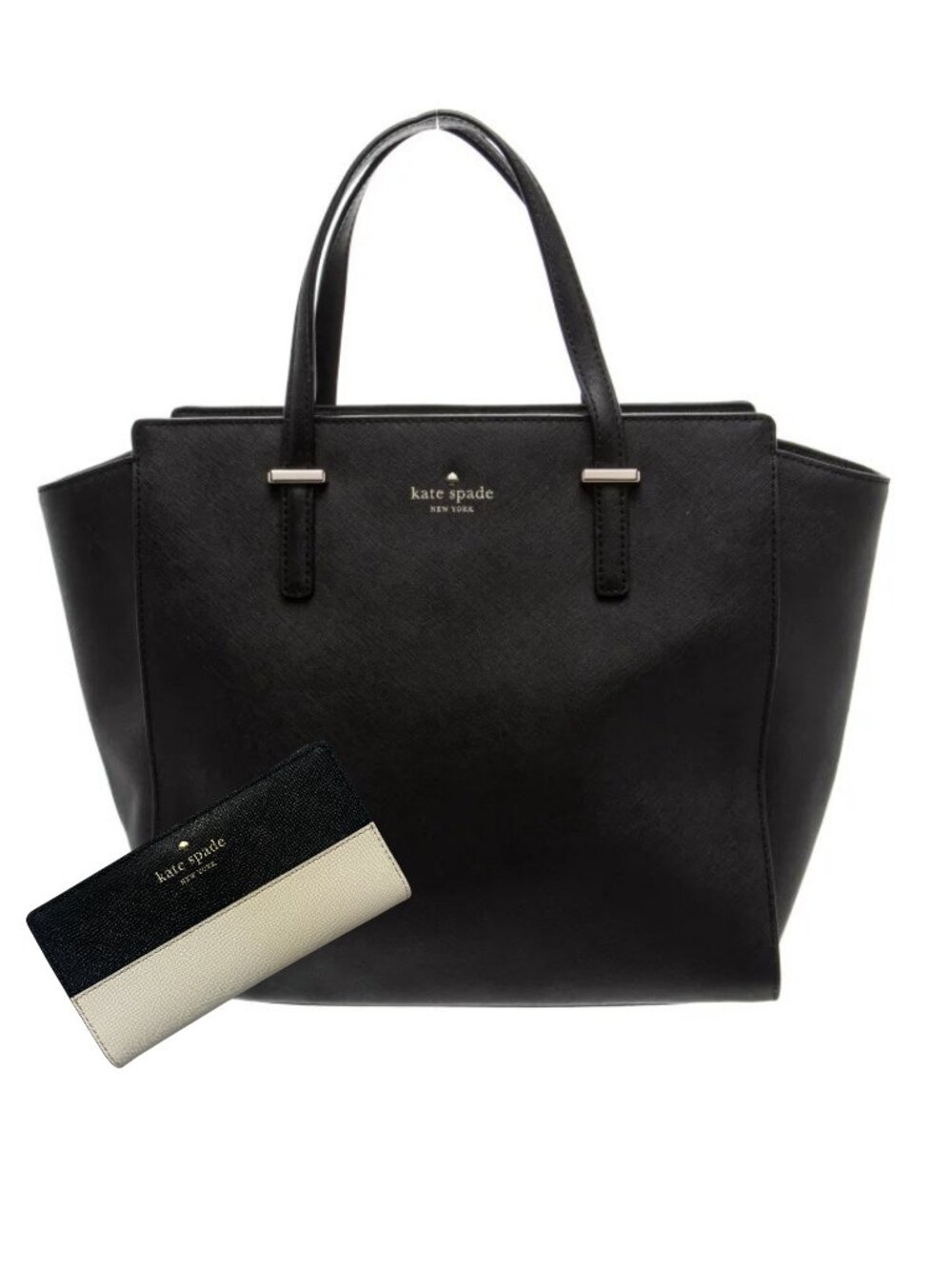 Kate Spade New York Women Saffiano Leather Top Handle bag With Wallet Combo Set